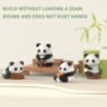 Creativ DIY Asamblabil Animal drăguț MINI în stil chinezesc Animal Panda Bloc de construcție Jucării educaționale pentru băieți 