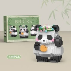 Creativ DIY Asamblabil Animal drăguț MINI în stil chinezesc Animal Panda Bloc de construcție Jucării educaționale pentru băieți 