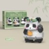 Creativ DIY Asamblabil Animal drăguț MINI în stil chinezesc Animal Panda Bloc de construcție Jucării educaționale pentru băieți 