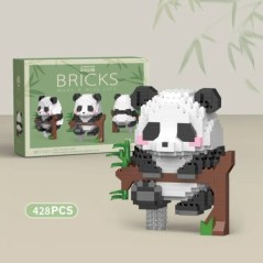 Creativ DIY Asamblabil Animal drăguț MINI în stil chinezesc Animal Panda Bloc de construcție Jucării educaționale pentru băieți 
