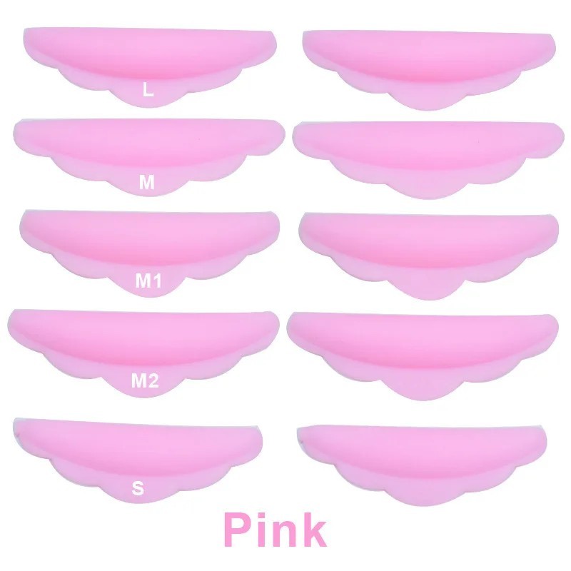 5 perechi Kit de ridicare a genelor Gene din silicon Perm Pad Extensie de gene Lift Shield Tije 3D Gene ondulator Instrumente de