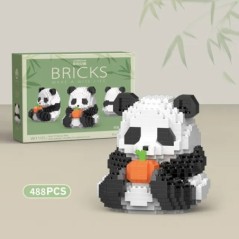 Creativ DIY Asamblabil Animal drăguț MINI în stil chinezesc Animal Panda Bloc de construcție Jucării educaționale pentru băieți 