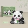 Creativ DIY Asamblabil Animal drăguț MINI în stil chinezesc Animal Panda Bloc de construcție Jucării educaționale pentru băieți 