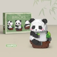 Creativ DIY Asamblabil Animal drăguț MINI în stil chinezesc Animal Panda Bloc de construcție Jucării educaționale pentru băieți 