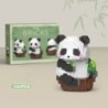 Creativ DIY Asamblabil Animal drăguț MINI în stil chinezesc Animal Panda Bloc de construcție Jucării educaționale pentru băieți 