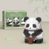 Creativ DIY Asamblabil Animal drăguț MINI în stil chinezesc Animal Panda Bloc de construcție Jucării educaționale pentru băieți 
