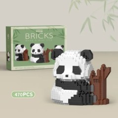 Creativ DIY Asamblabil Animal drăguț MINI în stil chinezesc Animal Panda Bloc de construcție Jucării educaționale pentru băieți 