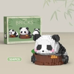 Creativ DIY Asamblabil Animal drăguț MINI în stil chinezesc Animal Panda Bloc de construcție Jucării educaționale pentru băieți 