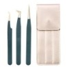 Set de pensete pentru extensie de gene de 3 buc, cu sac, din oțel inoxidabil, cu volum 3D precis, pentru gene, pensete pentru sp