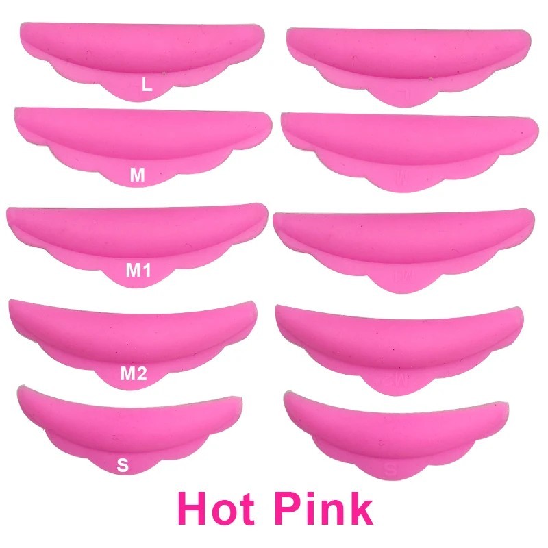 5 perechi Perm Kit de tampoane pentru gene false Tampoane de protecție din silicon Extensie de gene Lifting Bigudiu Gref Shield 