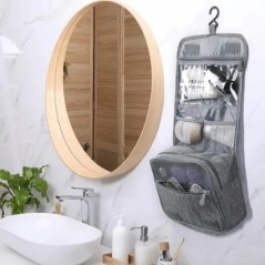 Geantă de toaletă pliabilă, organizator, geantă de depozitare agățată, geantă de machiaj pentru baie, geantă cosmetică, geantă d