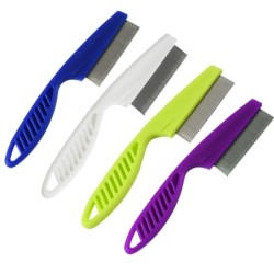 Home Pet Îngrijirea animalelor Pieptene de protecție împotriva puricilor pentru pisică, câine, animal de companie, din oțel inox