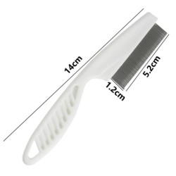 Home Pet Îngrijirea animalelor Pieptene de protecție împotriva puricilor pentru pisică, câine, animal de companie, din oțel inox