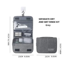 Geantă de toaletă pliabilă, organizator, geantă de depozitare agățată, geantă de machiaj pentru baie, geantă cosmetică, geantă d
