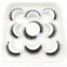 Gene 5 perechi DD curl benzi rusești Gene false de nurcă Gene 3D de nurcă Ochi de vulpe Gene false naturale Extensii de gene