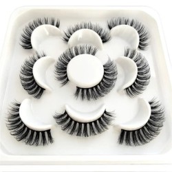 Gene 5 perechi DD curl benzi rusești Gene false de nurcă Gene 3D de nurcă Ochi de vulpe Gene false naturale Extensii de gene