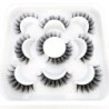 Gene 5 perechi DD curl benzi rusești Gene false de nurcă Gene 3D de nurcă Ochi de vulpe Gene false naturale Extensii de gene