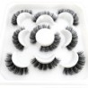 Gene 5 perechi DD curl benzi rusești Gene false de nurcă Gene 3D de nurcă Ochi de vulpe Gene false naturale Extensii de gene
