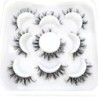 Gene 5 perechi DD curl benzi rusești Gene false de nurcă Gene 3D de nurcă Ochi de vulpe Gene false naturale Extensii de gene