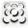 Gene 5 perechi DD curl benzi rusești Gene false de nurcă Gene 3D de nurcă Ochi de vulpe Gene false naturale Extensii de gene