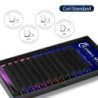 Bluebell Beauty 12 rânduri Gene de nurcă artificială Gene individuale de gene Extensie naturală de gene negre mate Gene de mătas