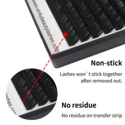 Extensie de gene cu volum individual Winky Beauty C/CC/D/DD Extensie de gene ondulate Gene cu volum rusesc Gene de nurcă artific