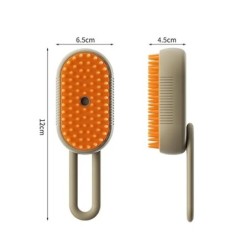Perie pentru câini aburind cu pulverizare electrică perie pentru păr de pisică 3 în 1 perie pentru abur pentru câini pentru masa
