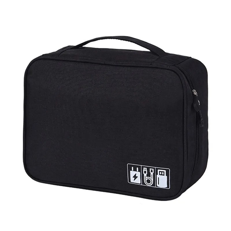 Geantă de depozitare pentru cablu Organizator electronic digital impermeabil, încărcător portabil USB pentru linie de date, gean Geantă de depozitare pentru cablu Organizator electronic digital impermeabil, încărcător portabil USB pentru linie de date, gean
