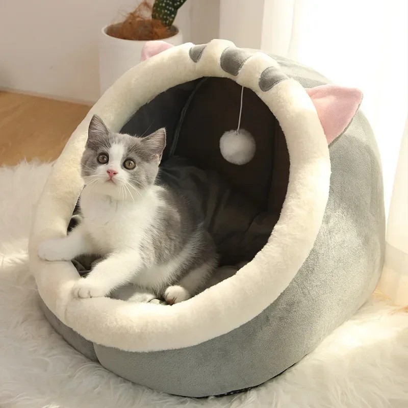 Pat pentru pisici, dulce, moale, cald, coș pentru animale de companie, pernă confortabilă pentru șezlong pentru pisici, cort pen Pat pentru pisici, dulce, moale, cald, coș pentru animale de companie, pernă confortabilă pentru șezlong pentru pisici, cort pen
