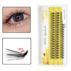Noua extensie de gene 20D tip L, 3D, gene individuale rusești, ciorchini 1 cutie/60 pachet de instrumente de machiaj Gene Cilia