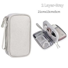 Geantă pentru cablu de călătorie Husă digitală portabilă de stocare Încărcător Cablu de date Organizator geantă USB Geantă de de