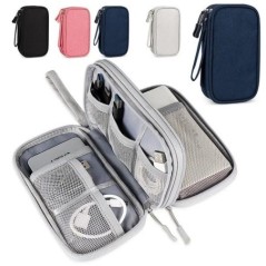 Geantă pentru cablu de călătorie Husă digitală portabilă de stocare Încărcător Cablu de date Organizator geantă USB Geantă de de
