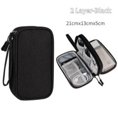 Geantă pentru cablu de călătorie Husă digitală portabilă de stocare Încărcător Cablu de date Organizator geantă USB Geantă de de
