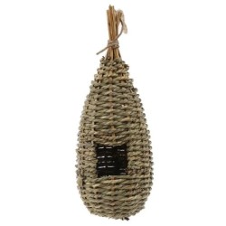 Cuibul de păsări în stil 19 Cușcă de păsări Iarbă naturală Cușcă de ouă Casă de păsări Decorativ în aer liber țesut agățat Case 