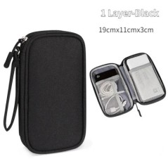 Geantă pentru cablu de călătorie Husă digitală portabilă de stocare Încărcător Cablu de date Organizator geantă USB Geantă de de
