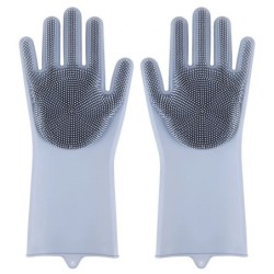 Mănuși de curățare pentru îngrijirea animalelor de companie Câine, pisică, șampon pentru baie Mănușă Scrubber Magic pentru spăla