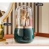 Organizator rotativ de machiaj 360° cu capac Suport pentru pensule cosmetice de lux Suport creion pentru sprâncene pentru ruj Cu