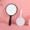 Oglindă de machiaj de culoare macaroon rotundă, nedeformată, fără distorsiuni, drăguță, portabilă, portabilă, oglindă cu mâner p