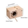 Casă de păsări din lemn Cuibul de reproducere a păsărilor Cutie de reproducere a păsărilor Cuști decorative pentru creșterea pap