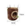 Forma de ciot de copac Hamac cald pentru hamster Tunel pentru cârtițe de iarnă Pat agățat pentru animale mici Cuibul pentru hams