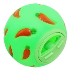 1pcs Iepure Treat Ball Animal de companie Slow Feeder Jucărie interactivă pentru iepurași Jucărie pentru gustare Minge Rezistent