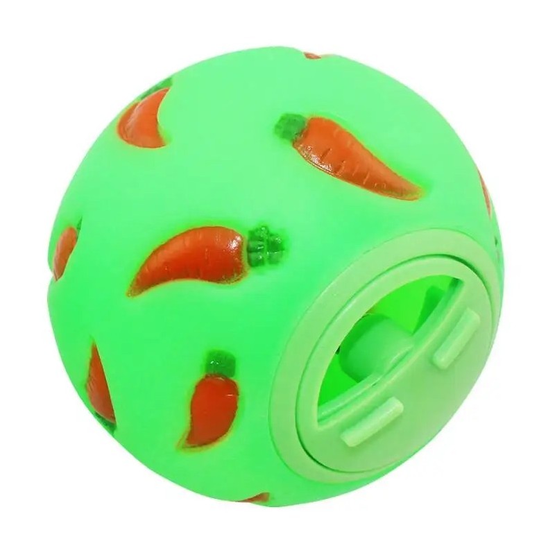1pcs Iepure Treat Ball Animal de companie Slow Feeder Jucărie interactivă pentru iepurași Jucărie pentru gustare Minge Rezistent