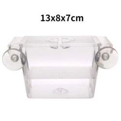 Cutie de izolare pentru incubator de reproducție pentru acvariu, strat dublu, 4 camere, acrilic transparent, cutie de incubație 