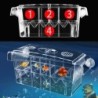 Cutie de izolare pentru incubator de reproducție pentru acvariu, strat dublu, 4 camere, acrilic transparent, cutie de incubație 