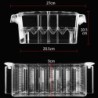 Cutie de izolare pentru incubator de reproducție pentru acvariu, strat dublu, 4 camere, acrilic transparent, cutie de incubație 