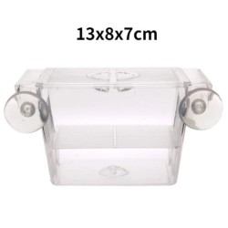 Cutie de izolare pentru incubator de reproducție pentru acvariu, strat dublu, 4 camere, acrilic transparent, cutie de incubație 
