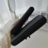 1 bucă geantă neagră pentru cosmetice, impermeabilă, cu fermoar dublu, cutie pentru pensule de machiaj, pungi de depozitare pent