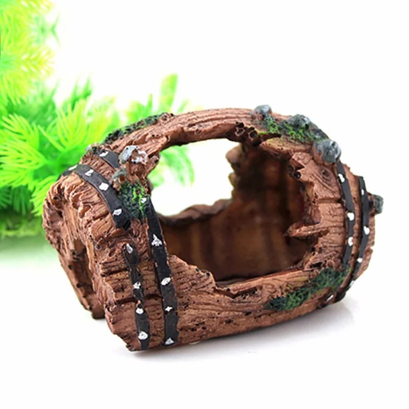 Acvariu Butoi Artificial Peșteră Ornamente Rășină Decorații Accesorii pentru amenajare peisagistică Pentru Fond de decorare pent
