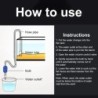 Sifon pentru acvariu sifon pentru rezervor de pește Aspirator Pietriș Filtru de apă de curățare Pompă cu sifon Dispozitiv de cur