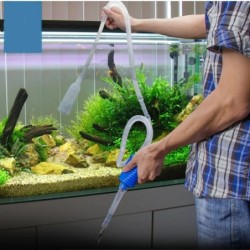 Sifon pentru acvariu sifon pentru rezervor de pește Aspirator Pietriș Filtru de apă de curățare Pompă cu sifon Dispozitiv de cur